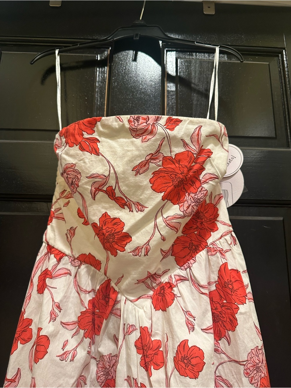 NWT Japna Red Floral Maxi Dress - Picture 2 of 5